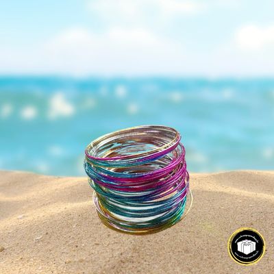 Bracelet empilable coloré rigide