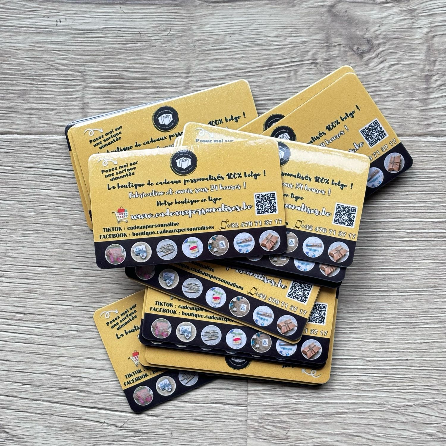 Carte de visite aimantée personnalisée