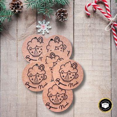 Étiquette à suspendre en carton joyeux Noël