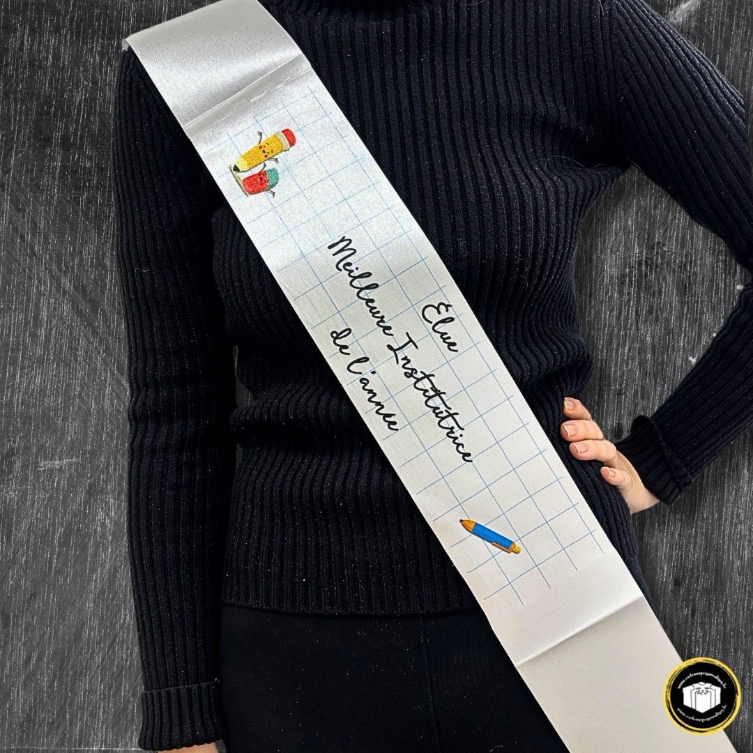 Echarpe Miss élue meilleure institutrice de l&#39;année