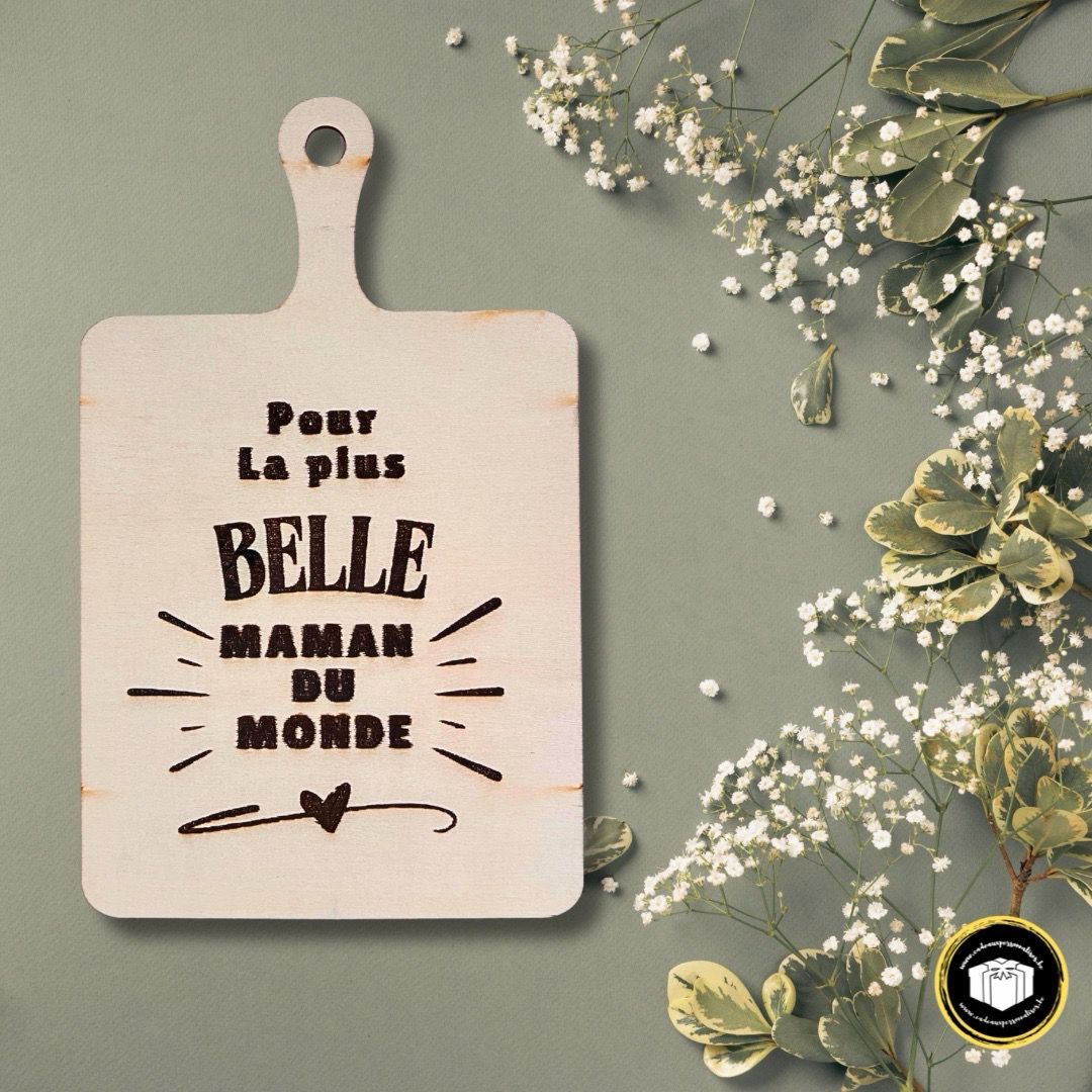 Planche en bois la plus belle maman du monde