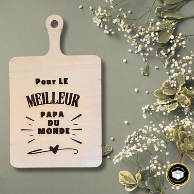 Planche en bois pour le meilleur papa du monde