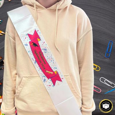 Écharpe de Miss pour diplôme