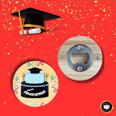 Décapsuleur en bois félicitations pour diplôme