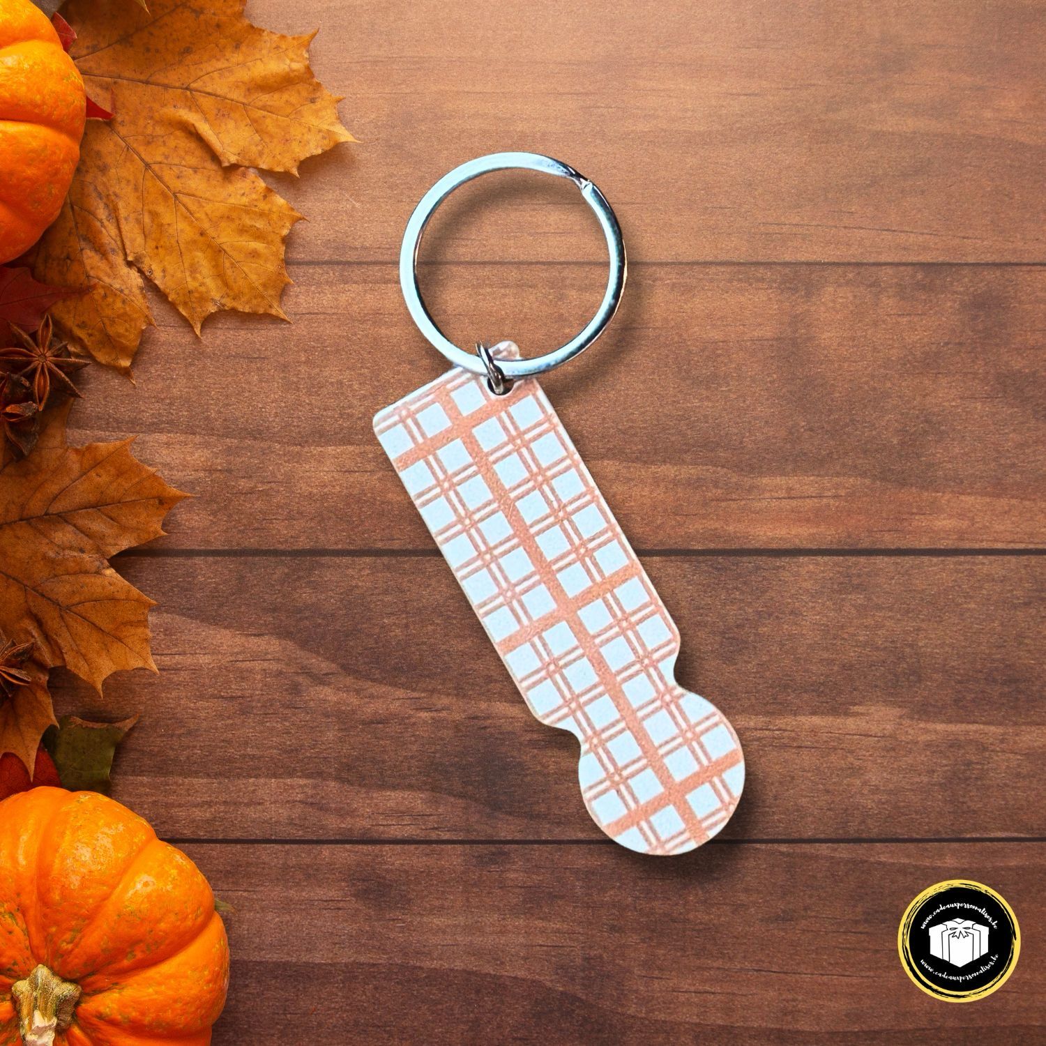 Porte-clés pour caddie personnalisé sur l&#39;automne