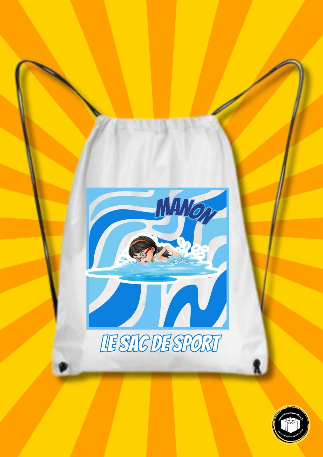 Sac de piscine personnalisé - fille