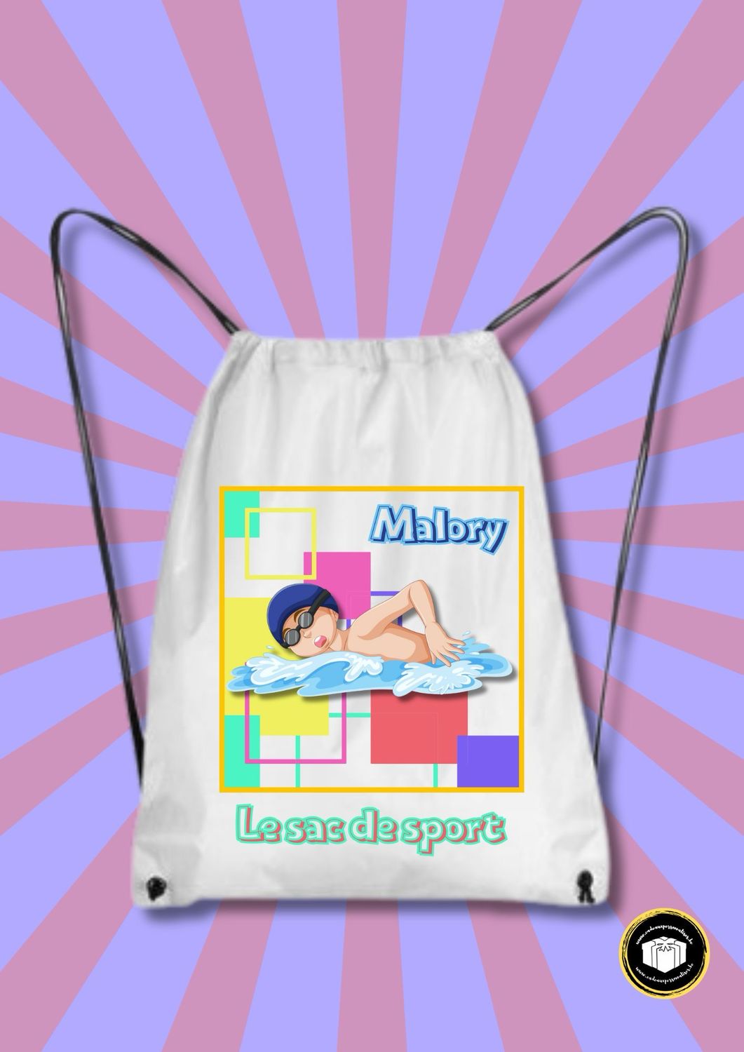 Sac de piscine personnalisé - garçon