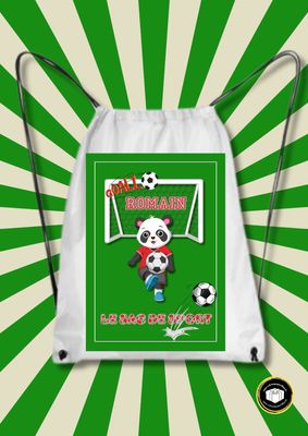Sac de sport/gym personnalisé - panda