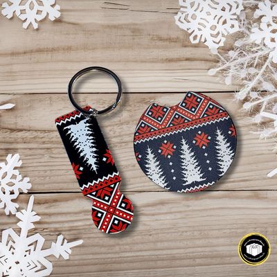 Porte-clés de Noël pour caddie