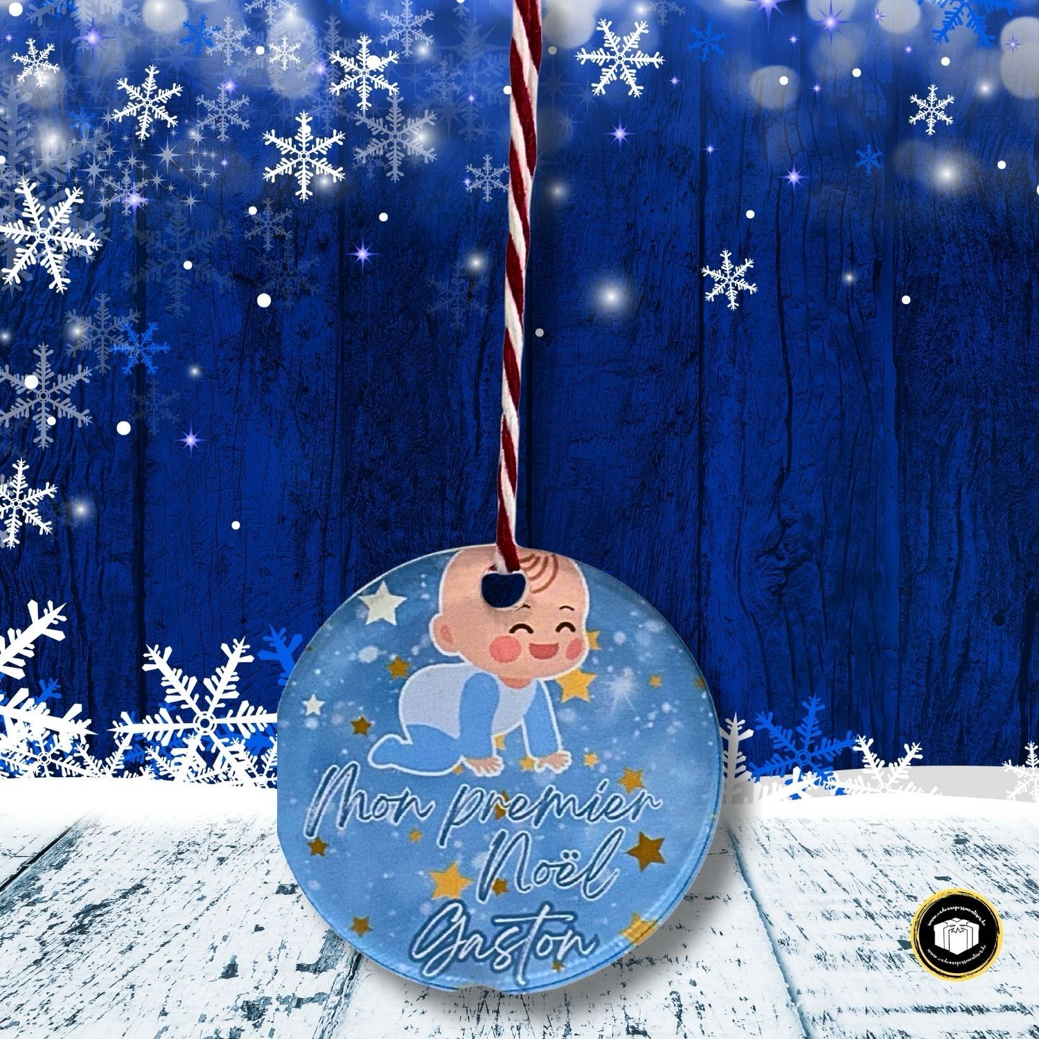 Boule de Noël acrylique - Mon premier Noël