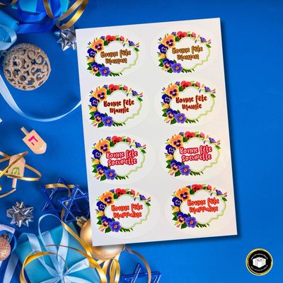 Étiquettes Autocollantes « Bonne Fête » – pour Cadeaux