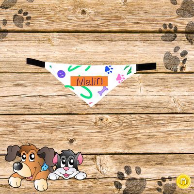 Bandana personnalisé pour chien modèles colorés