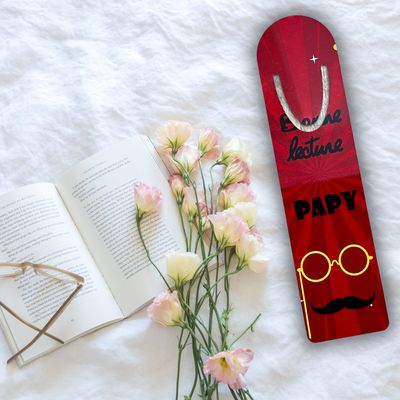 Marque page bonne lecture papy