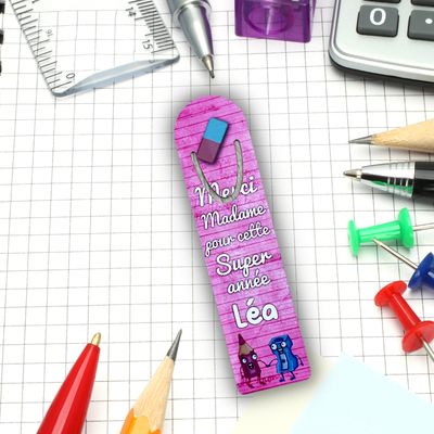 Marque page merci madame