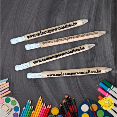 Crayon en bois personnalisé - Avec prénom