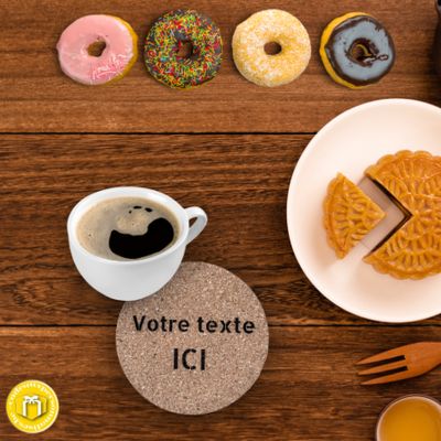 Dessous de verres en liège à personnaliser