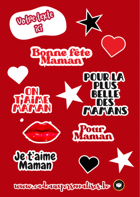 Stickers fête des mères