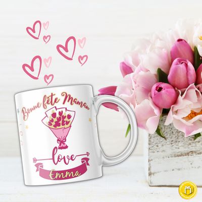 Mug personnalisé bonne fête maman