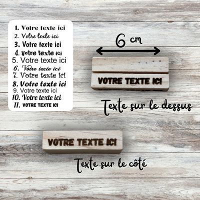 Support en bois pour photo personnalisable