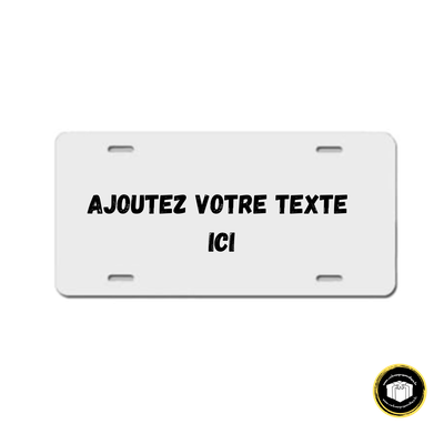 Plaque aluminium à personnaliser
