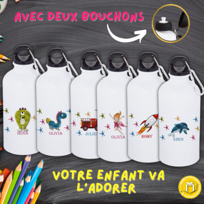 Gourde personnalisée enfant