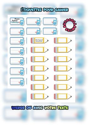 Étiquettes autocollantes