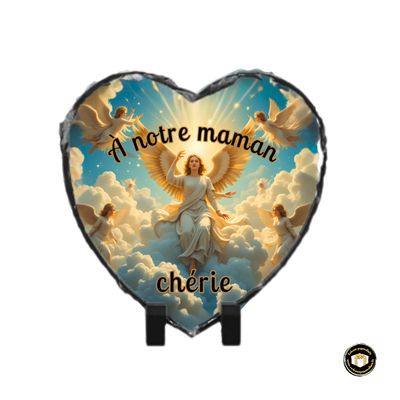 Plaque commémorative pour décès à personnaliser avec image et texte.