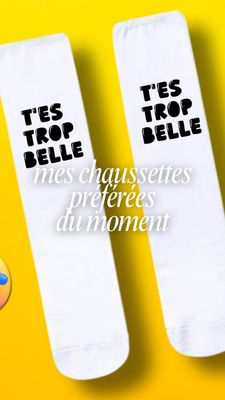 Chaussette personnalisée avec texte et photo