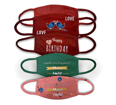 Masque tissu personnalisé