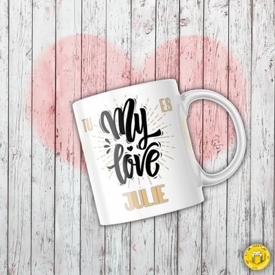 Mug my love avec prénom
