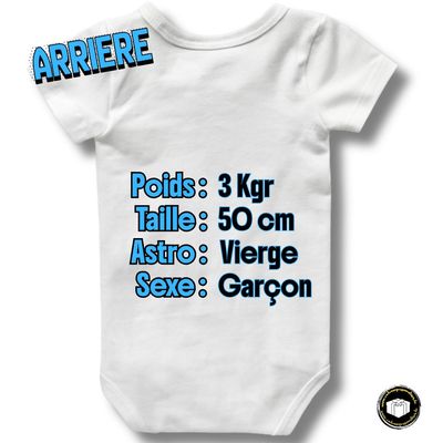 Body annonce naissance personnalisé