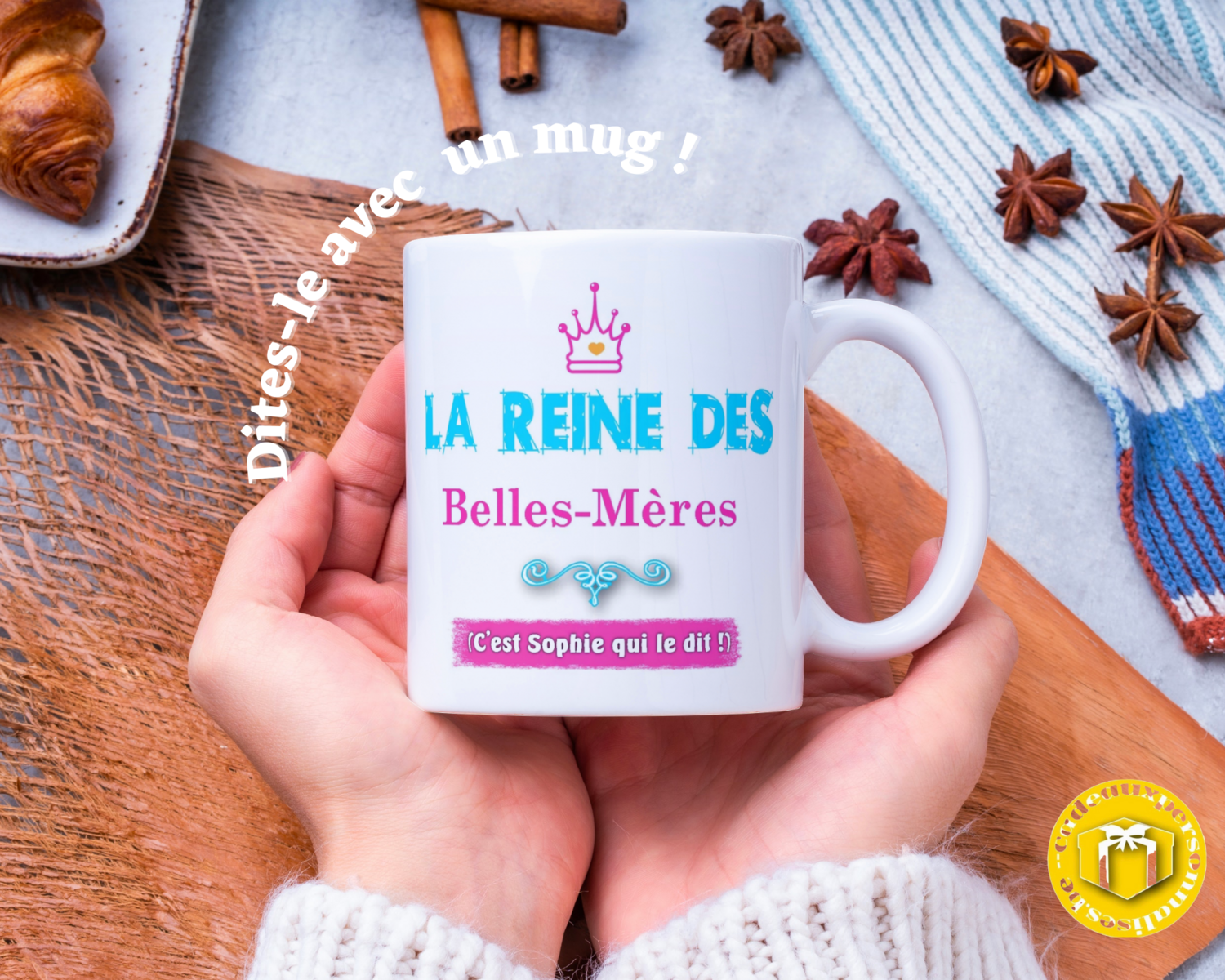 Mug personnalisé la reine des belles-mères