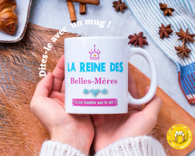Mug personnalisé la reine des belles-mères