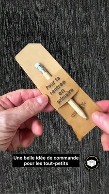 Crayon en bois personnalisé- merci madame