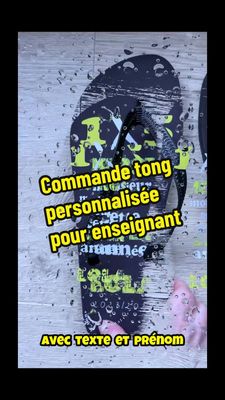 Tong personnalisée merci monsieur