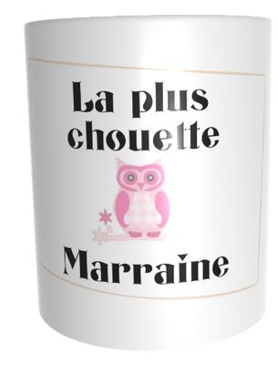 Mug personnalisé la plus chouette marraine