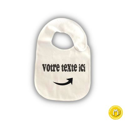 Bavoir à personnaliser