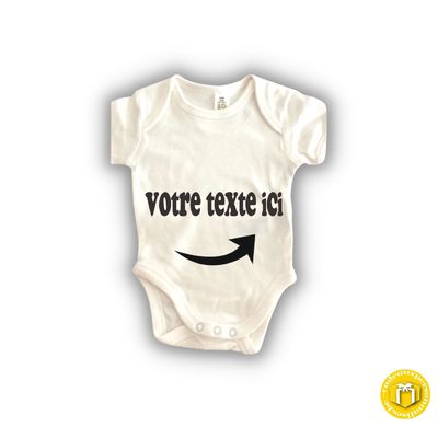 Body bébé à personnaliser Body bébé à personnaliser