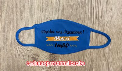 Masque de protection gardez vos distances