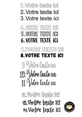 Masque de protection personnalisé avec votre texte