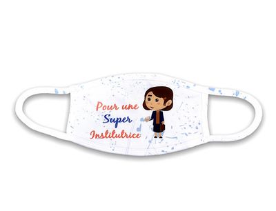 Masque de protection pour une super institutrice