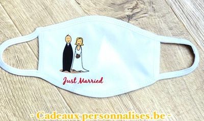 Masque de protection just married
