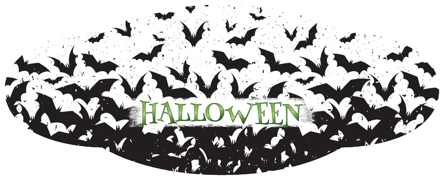 Masque de protection en tissu lavable en machine sur le thème d'Halloween. Tailles pour enfant et adultes. 
