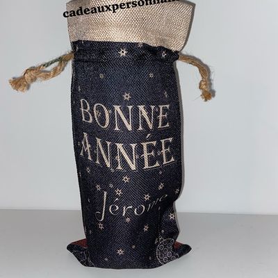 Sac cadeau bouteille bonne année Sac cadeau bouteille bonne année