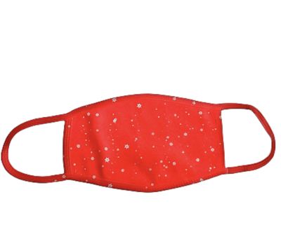 Masque de protection en tissu sur le thème de Noël.