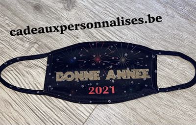 Masque de protection bonne année coloré
