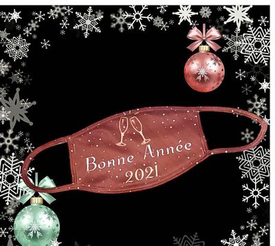 Masque de protection bonne année 