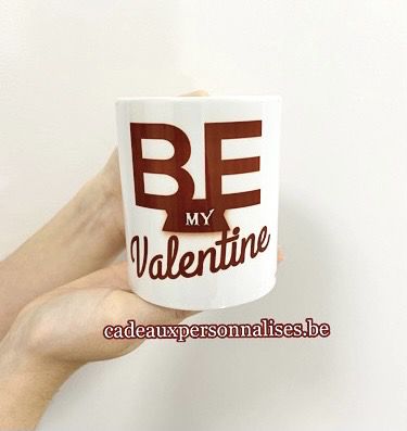 Mug porcelaine blanche Saint-Valentin
