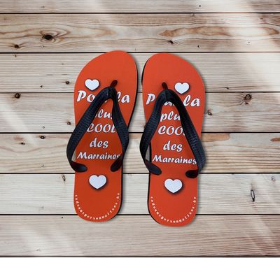 Tong pour la plus cool des marraines Tong pour la plus cool des marraines