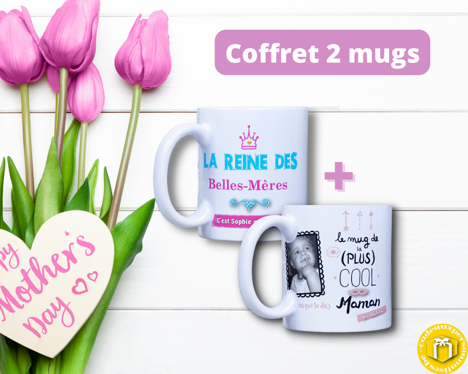 Coffret duo mug maman + belle-mère